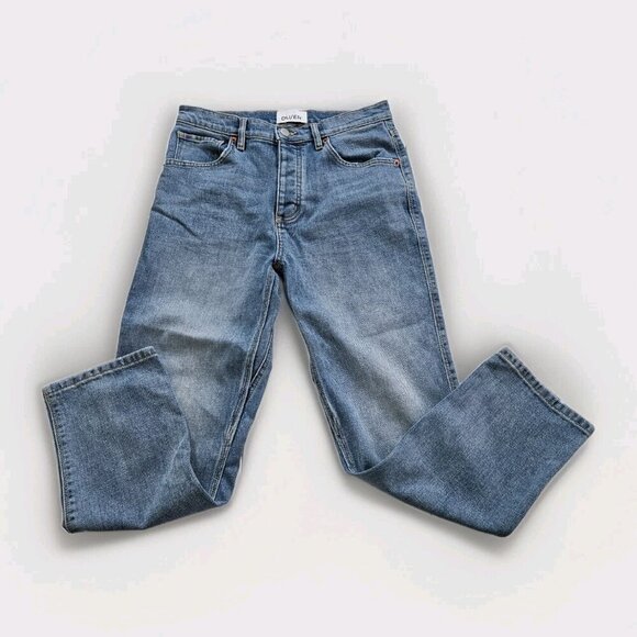 DU/ER Jean Women 29x27 (26) Blue Straigh Leg WFMR5017 Stretch Preppy Performance - Picture 8 of 16